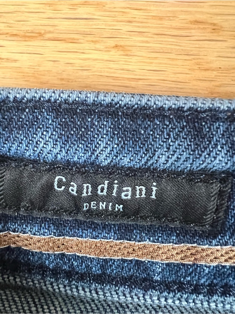 BOSS Hugo Boss Candiani Italian Stretch Straight Leg Blue Jeans 36x32 - Picture 9 of 15